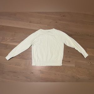 Athleta light yellow long sleeve shirt